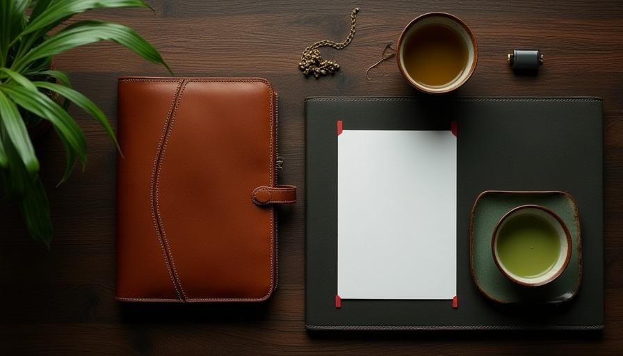 Strategic consulting documents and tea tasting set